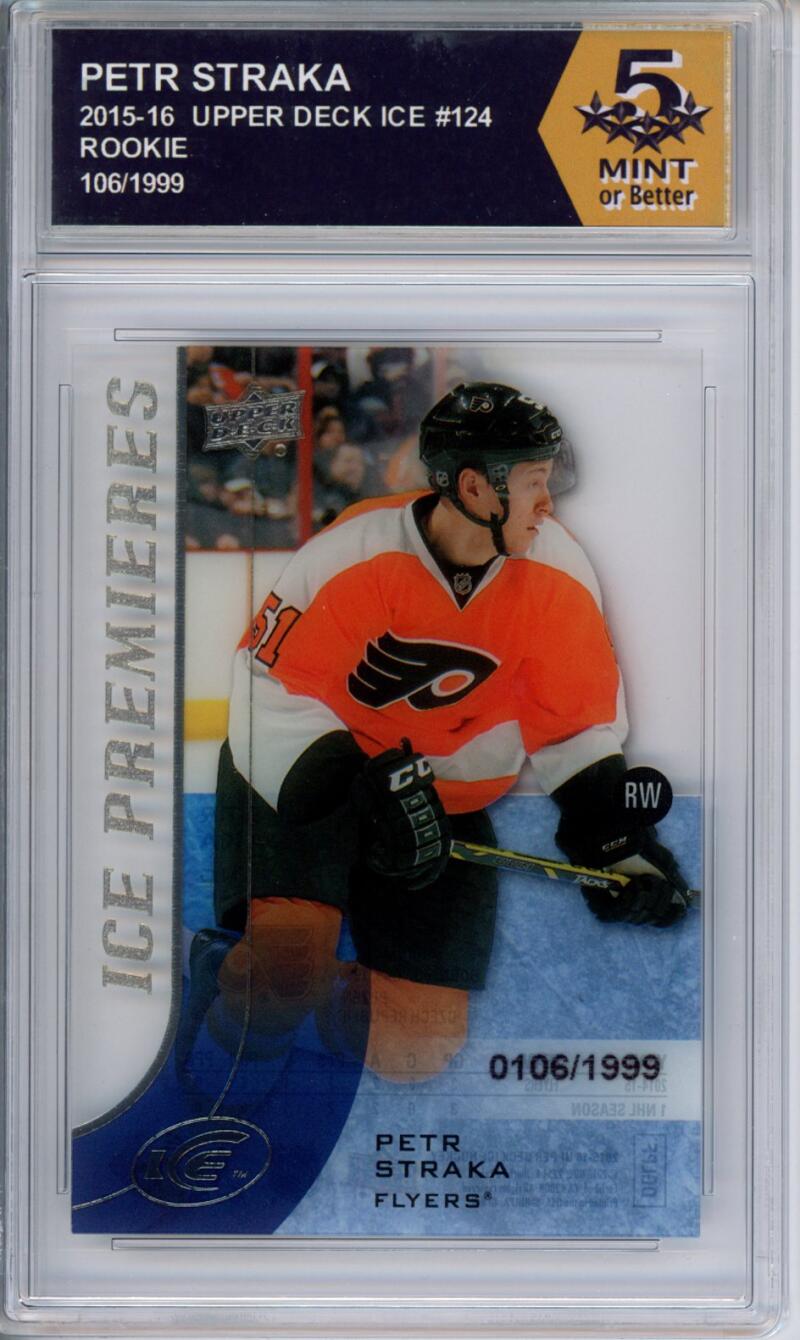 HCWPP - 2015-16 Upper Deck Ice #124 Petr Straka Graded Rookie RC - 294243 Image 1