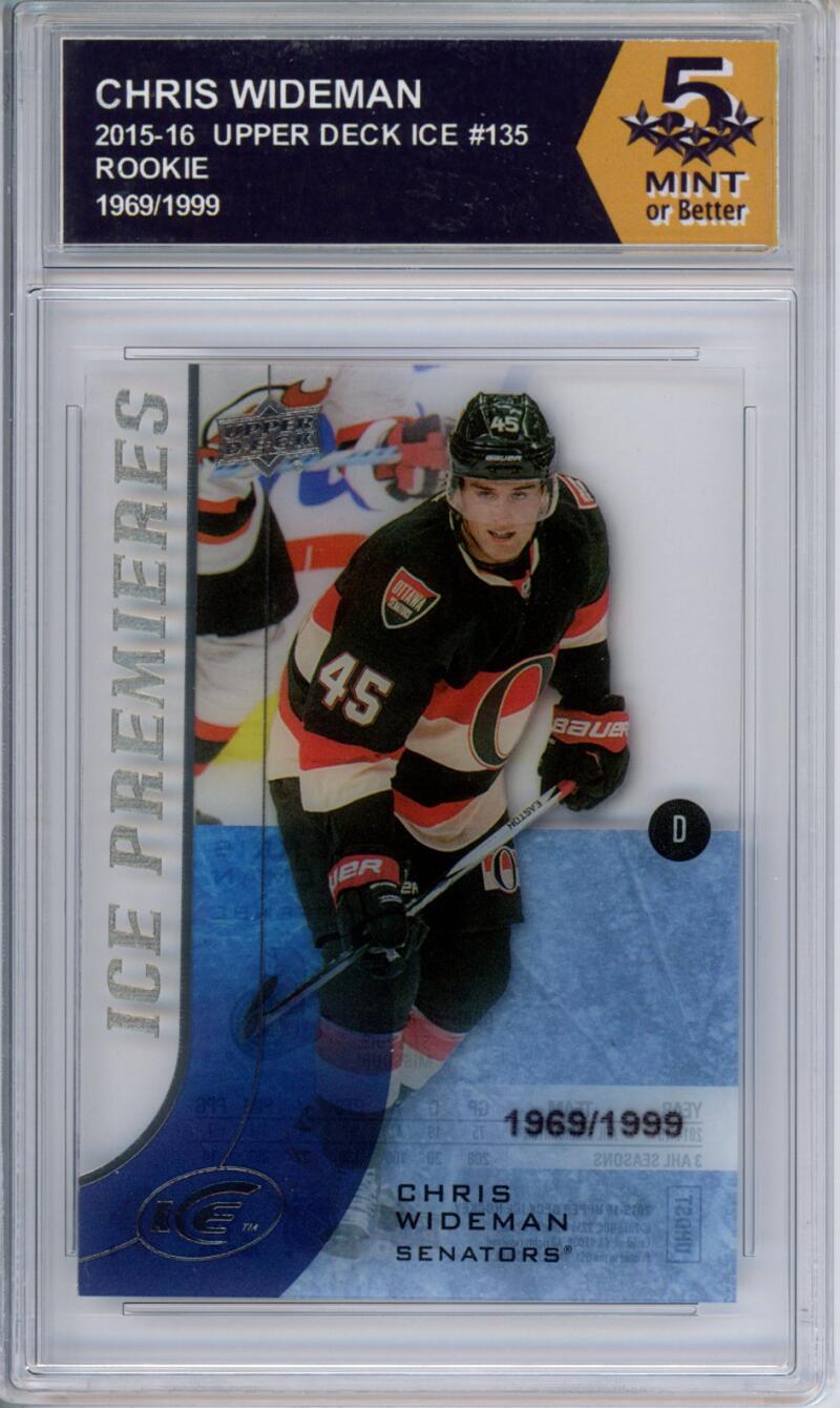 HCWPP - 2015-16 Upper Deck Ice #135 Chris Wideman Graded Rookie RC - 294253 Image 1