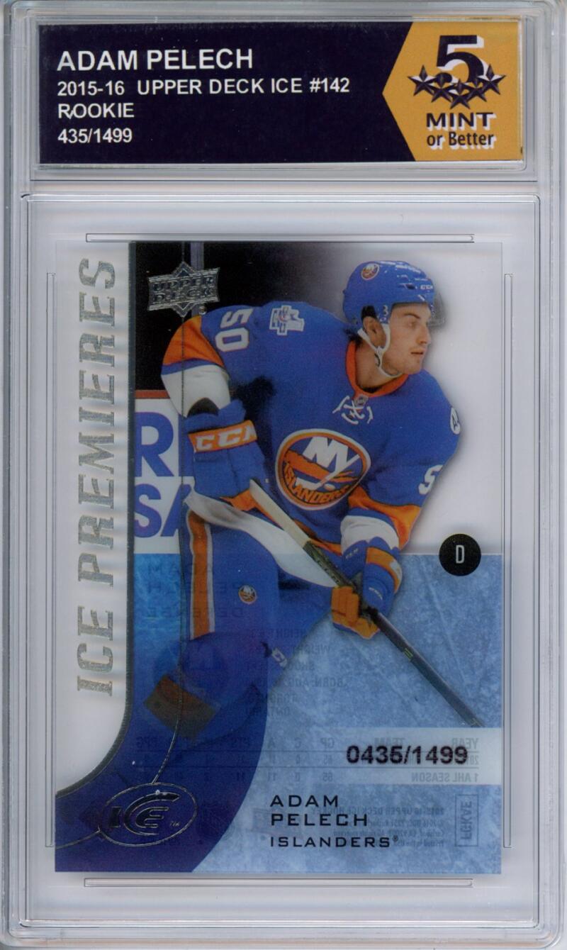 HCWPP - 2015-16 Upper Deck Ice #142 Adam Pelech Graded Rookie RC - 294260 Image 1