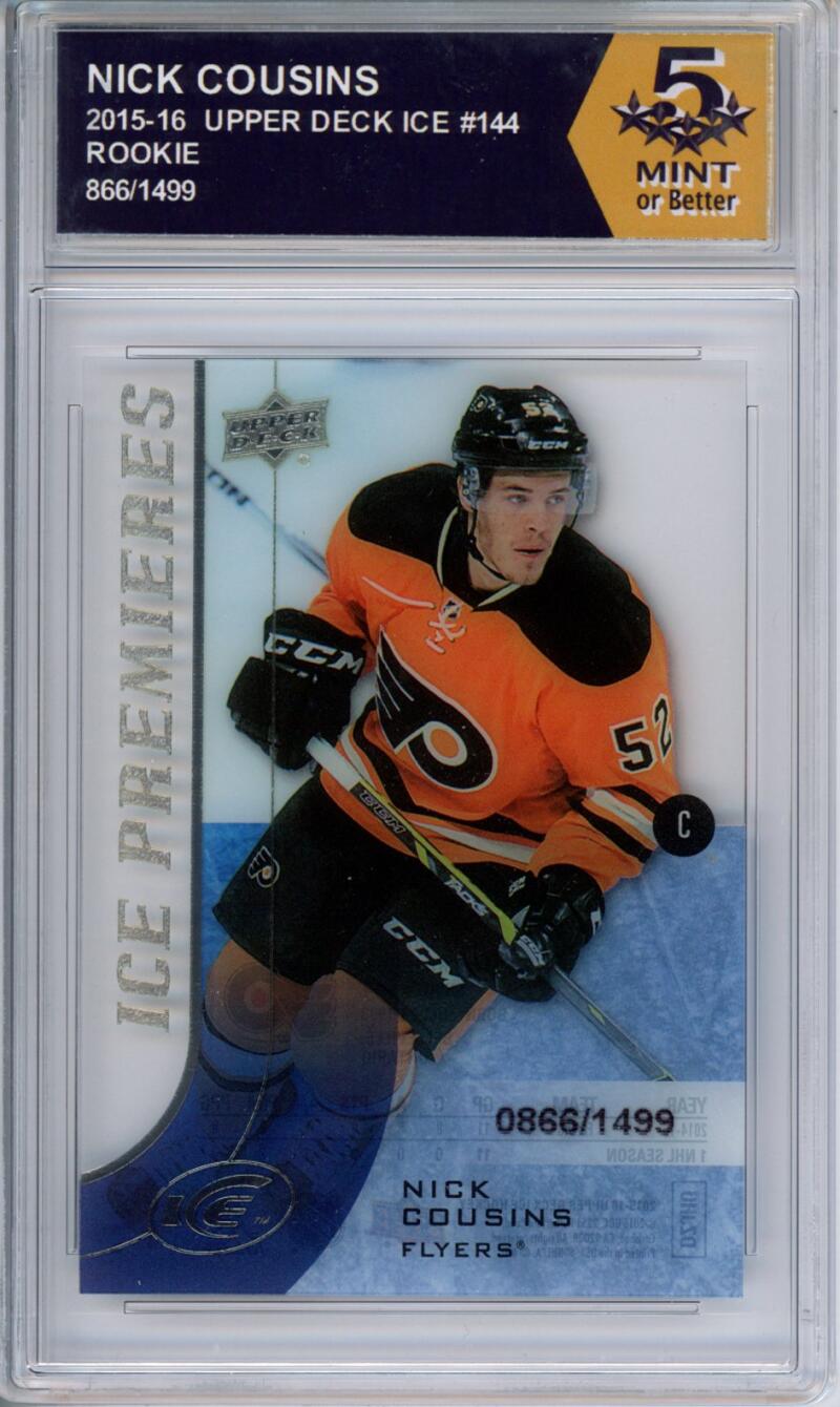 HCWPP - 2015-16 Upper Deck Ice #144 Nick Cousins Graded Rookie RC - 294279 Image 1