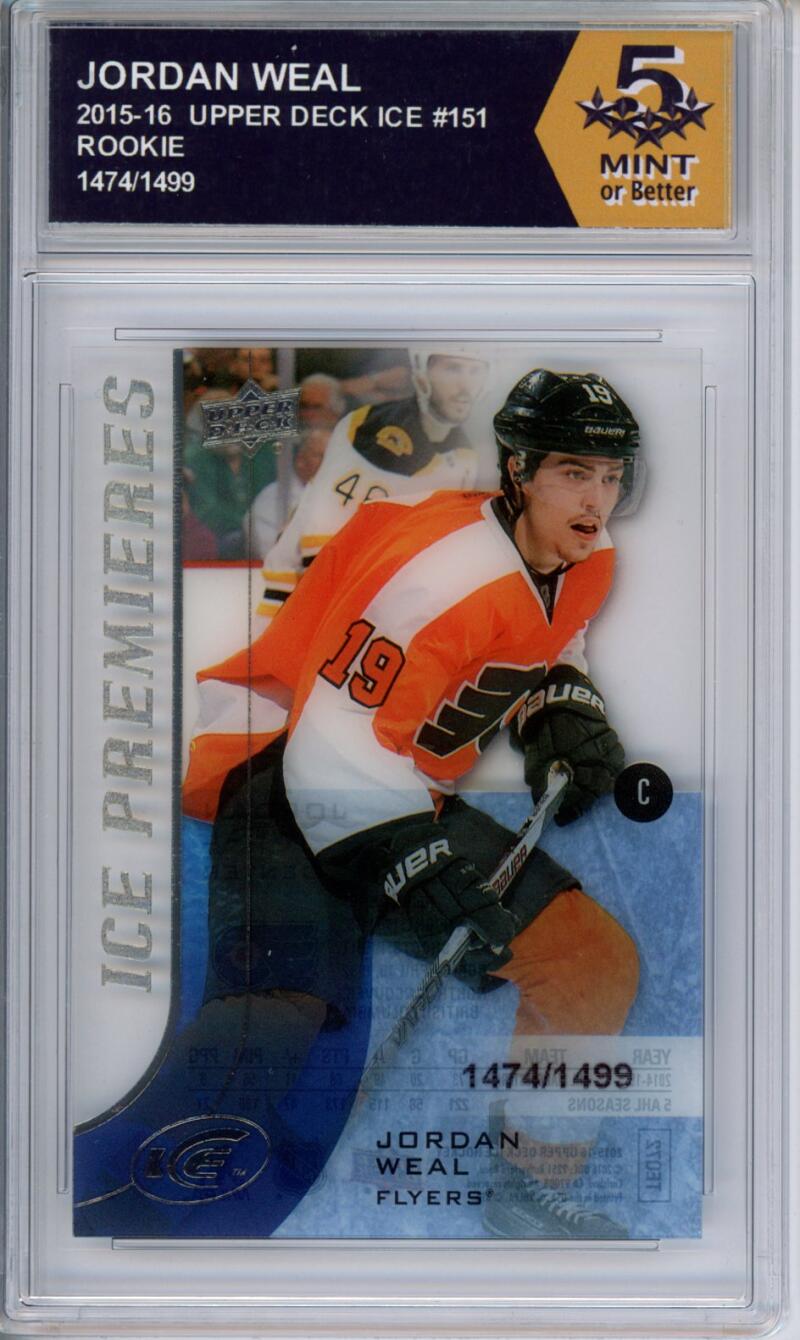 HCWPP - 2015-16 Upper Deck Ice #151 Jordan Weal Graded Rookie RC - 294268 Image 1