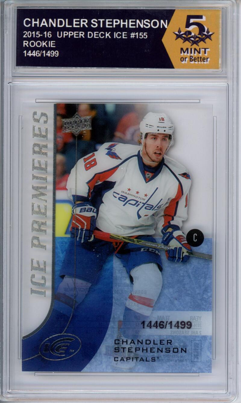 HCWPP - 2015-16 Upper Deck Ice #155 Chandler Stephenson Graded Rookie RC - 294272 Image 1
