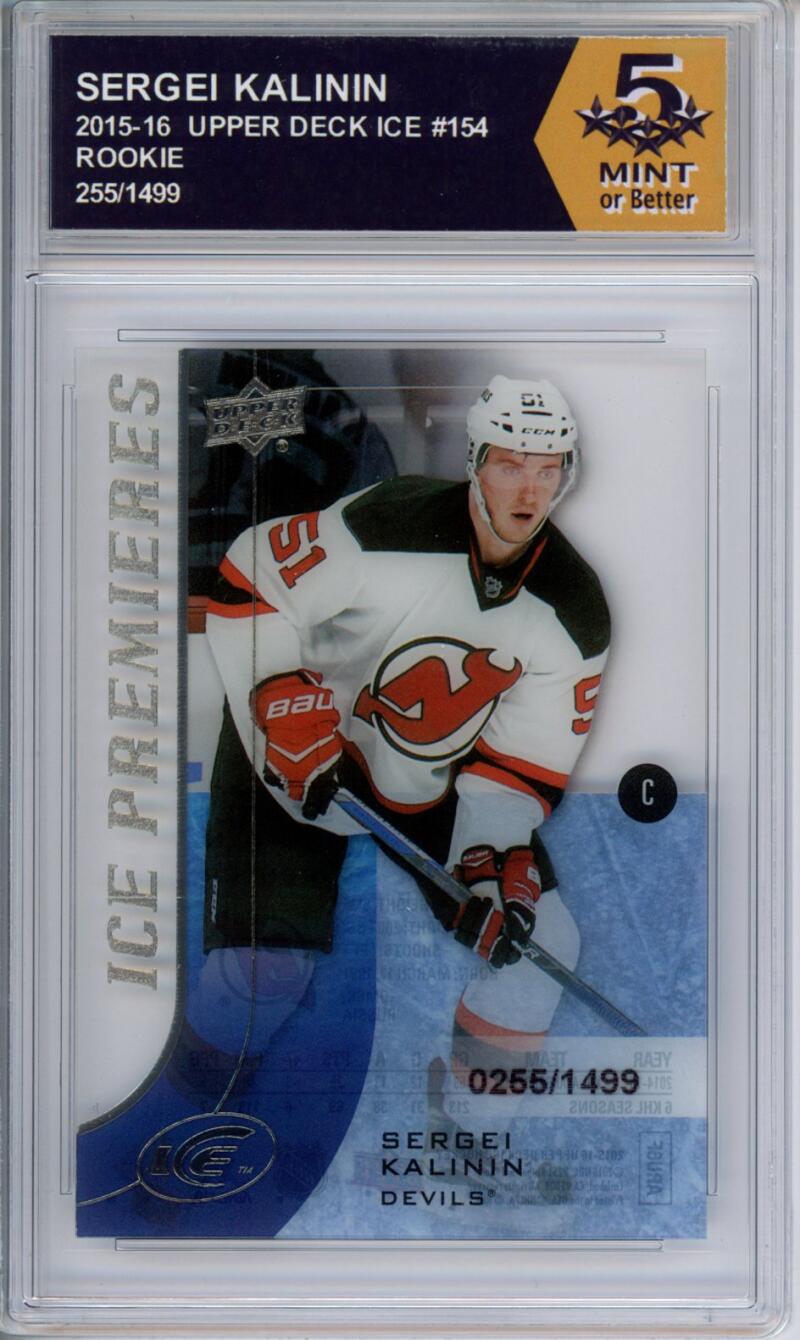 HCWPP - 2015-16 Upper Deck Ice #154 Sergei Kalinin Graded Rookie RC - 294271 Image 1