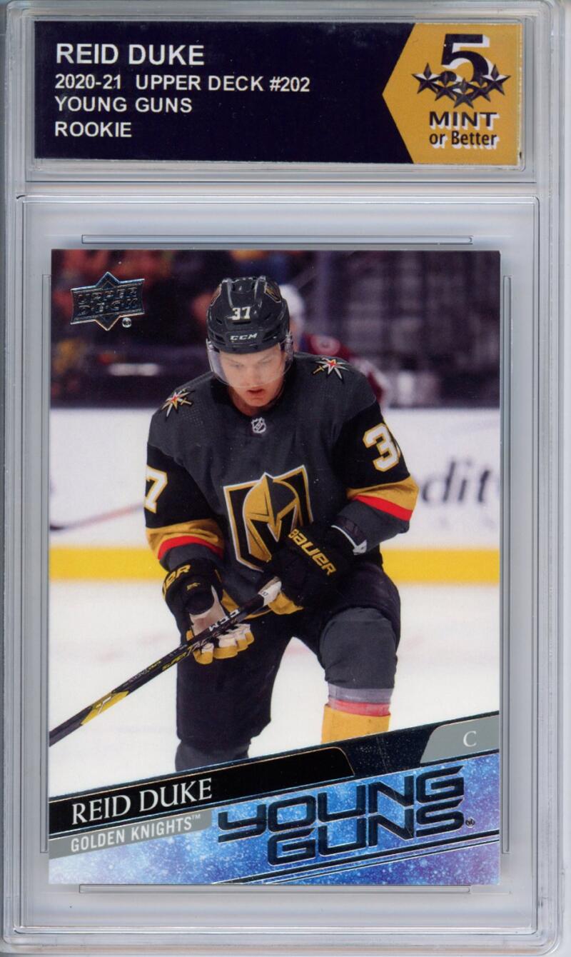 HCWPP - 2020-21 Upper Deck YG #202 Reid Duke Graded Rookie RC - 294281 Image 1