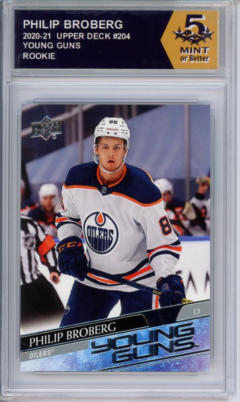 HCWPP - 2020-21 Upper Deck YG #204 Philip Broberg Graded Rookie RC - 294283 Image 1