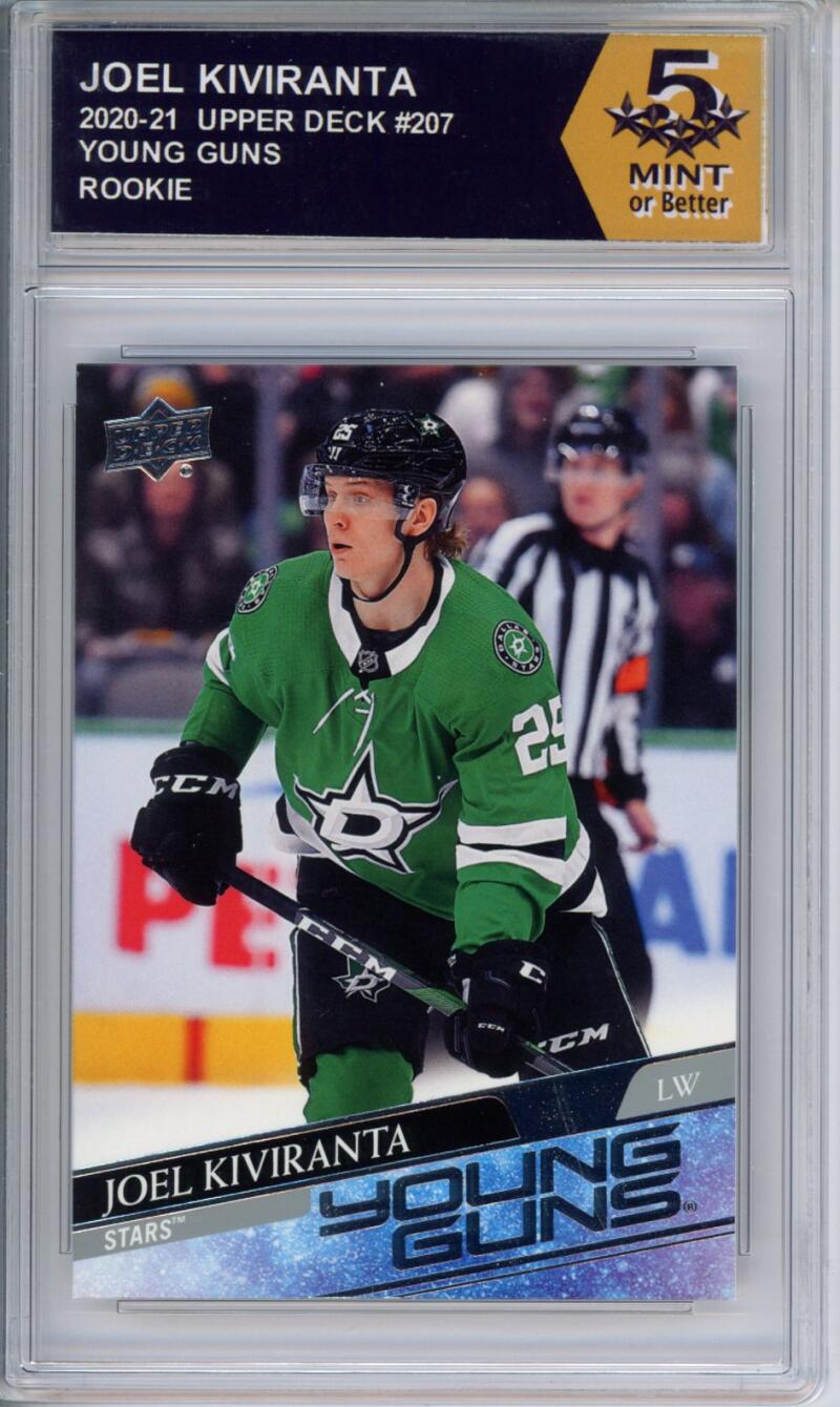 HCWPP - 2020-21 Upper Deck YG #207 Joel Kiviranta Graded Rookie RC - 294286 Image 1