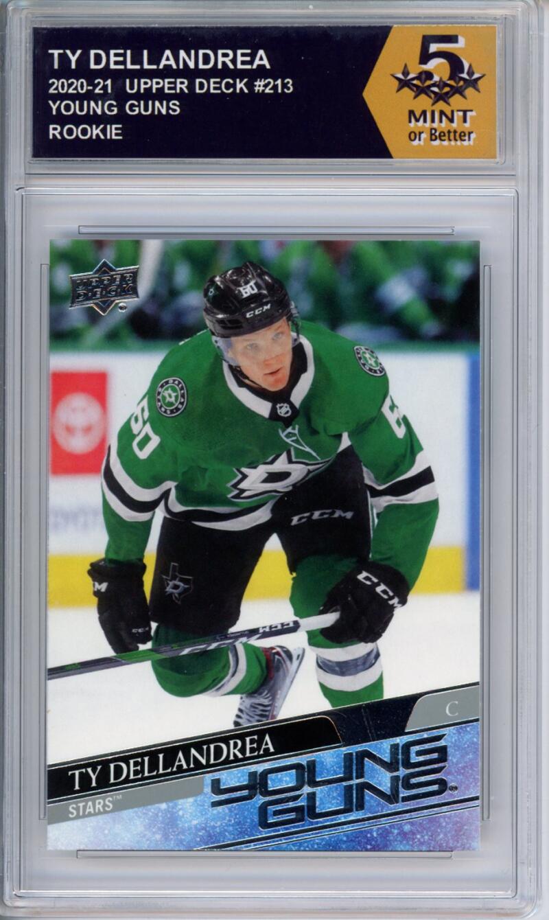 HCWPP - 2020-21 Upper Deck YG #213 Ty Dellandrea Graded Rookie RC - 294292 Image 1