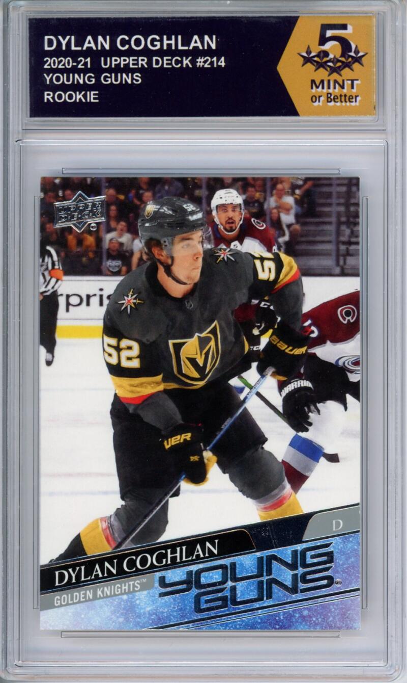HCWPP - 2020-21 Upper Deck YG #214 Dylan Coghlan Graded Rookie RC - 294293 Image 1