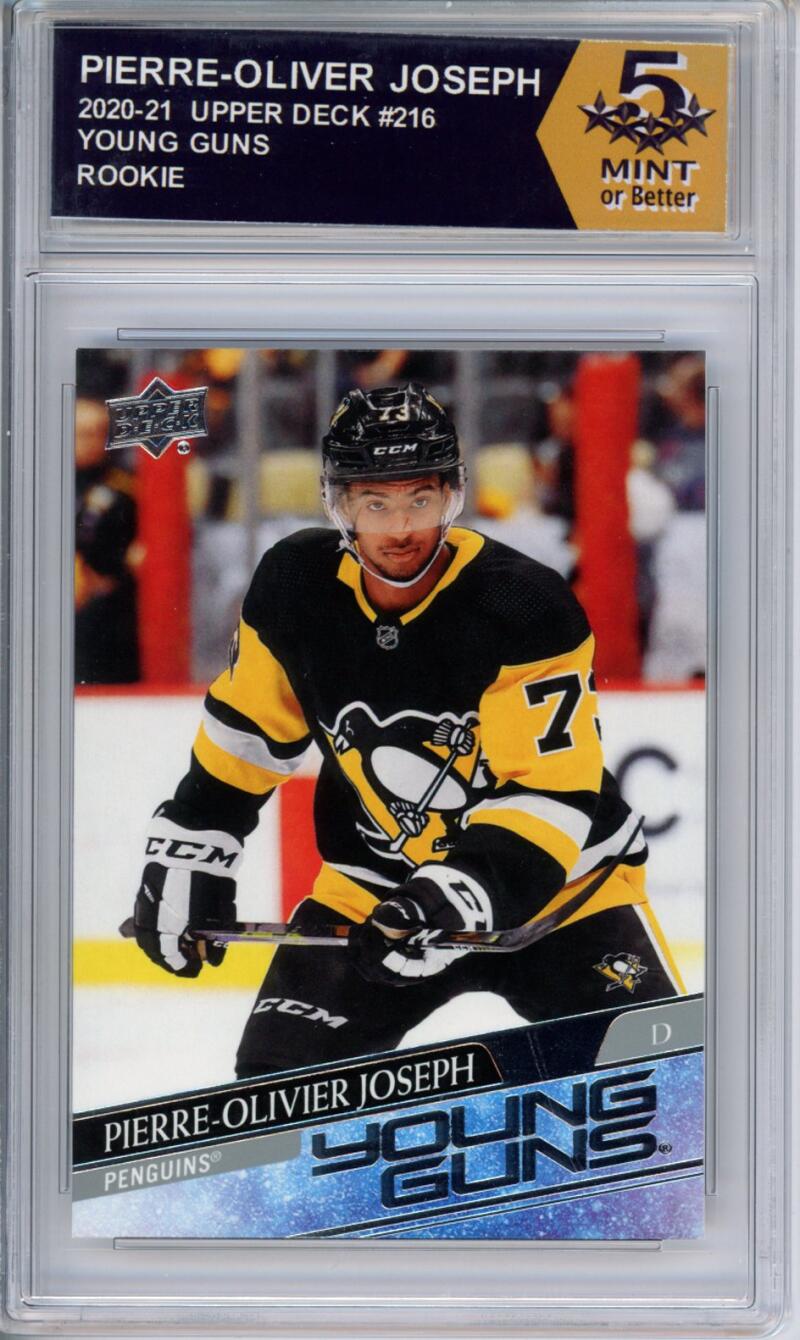HCWPP - 2020-21 Upper Deck YG #216 Pierre Joseph Graded Rookie RC - 294295 Image 1