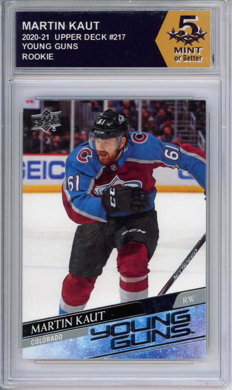 HCWPP - 2020-21 Upper Deck YG #217 Martin Kaut Graded Rookie RC - 294296 Image 1