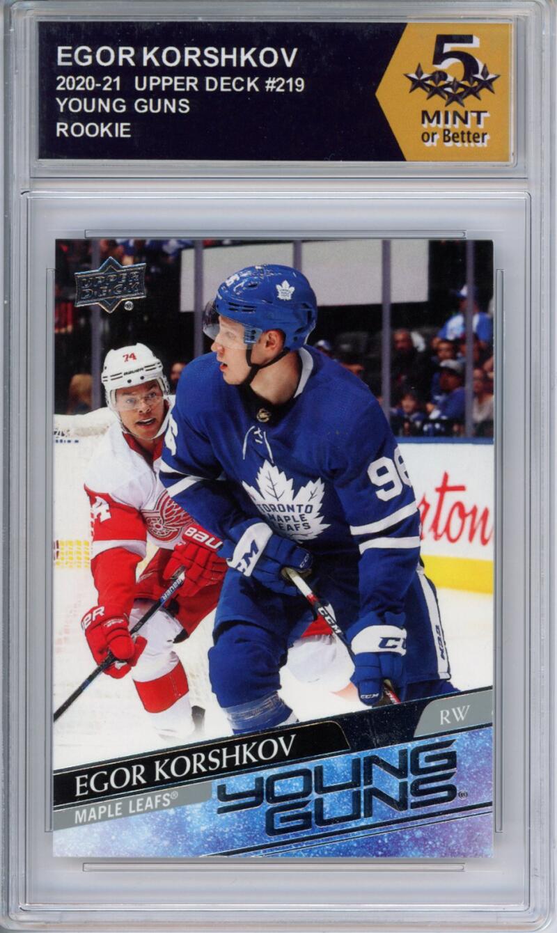 HCWPP - 2020-21 Upper Deck YG #219 Egor Korshkov Graded Rookie RC - 294298 Image 1