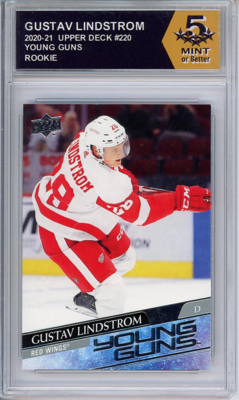 HCWPP - 2020-21 Upper Deck YG #220 Gustav Lindstrom Graded Rookie RC - 294299 Image 1