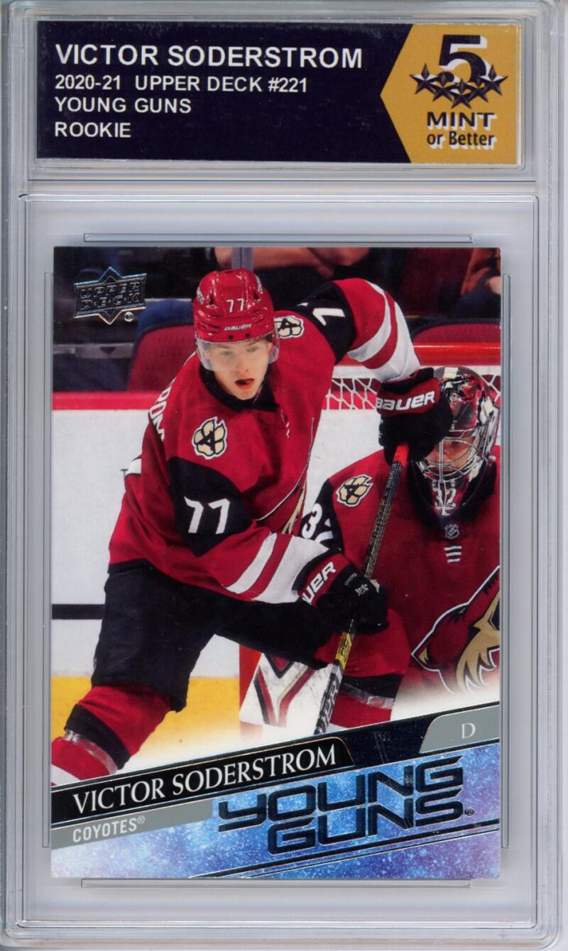 HCWPP - 2020-21 Upper Deck YG #221 Victor Soderstrom Graded Rookie RC - 294300 Image 1