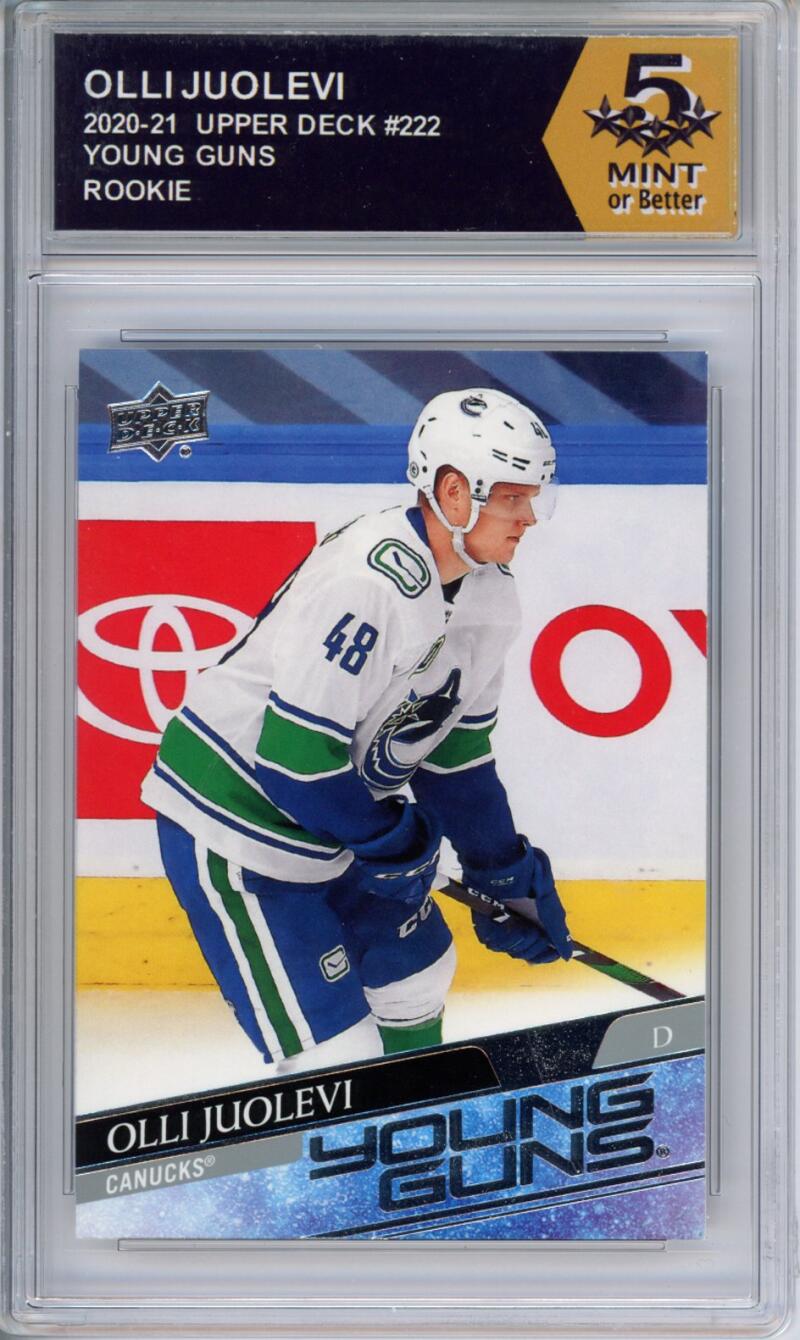 HCWPP - 2020-21 Upper Deck YG #222 Olli Juolevi Graded Rookie RC - 294301 Image 1