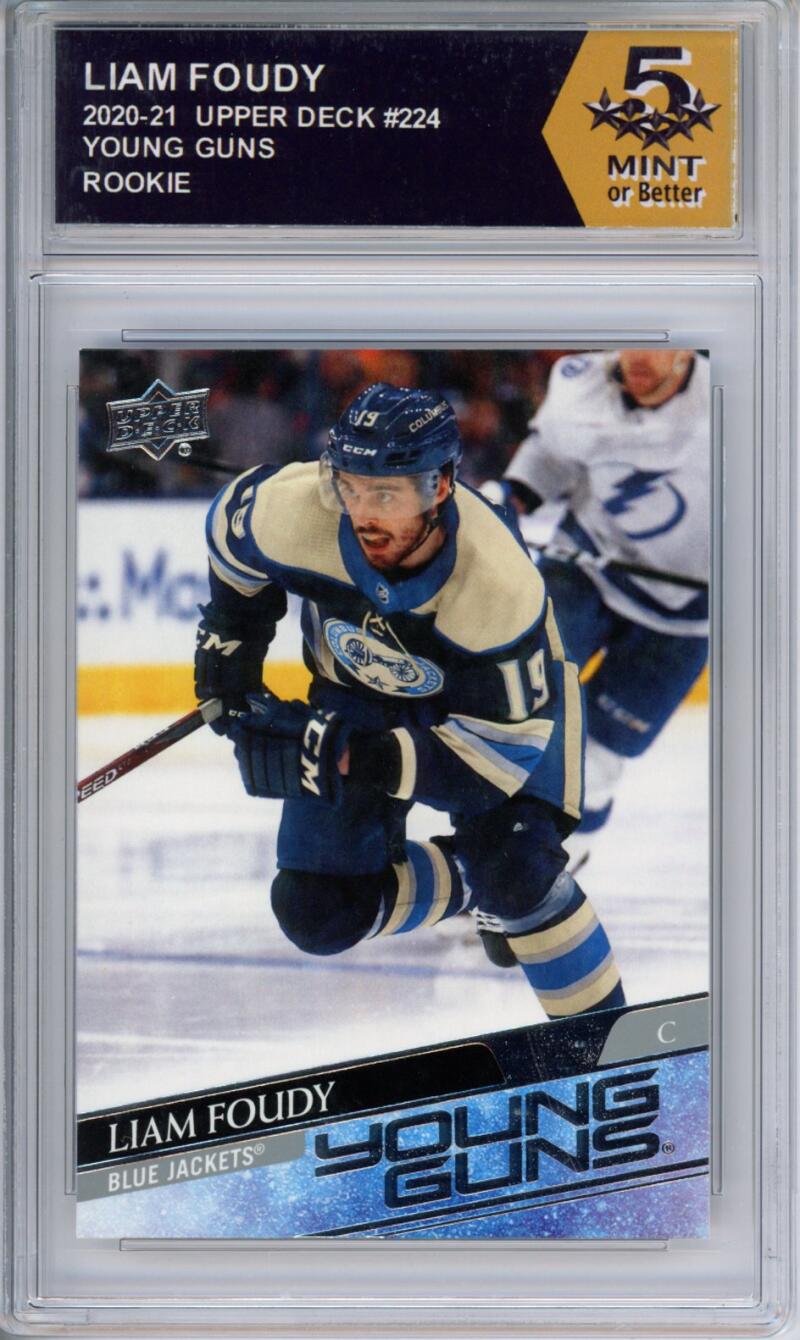 HCWPP - 2020-21 Upper Deck YG #224 Liam Foudy Graded Rookie RC - 294303 Image 1