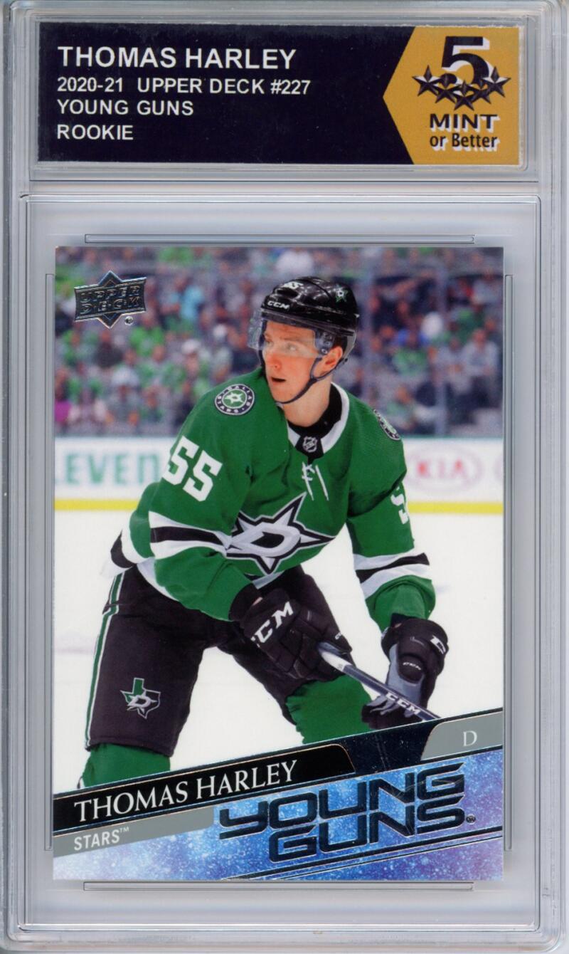HCWPP - 2020-21 Upper Deck YG #227 Thomas Harley Graded Rookie RC - 294306 Image 1