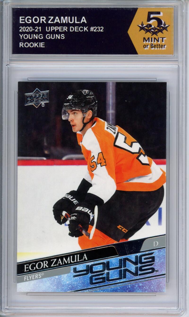 HCWPP - 2020-21 Upper Deck YG #232 Egor Zamula Graded Rookie RC - 294311 Image 1