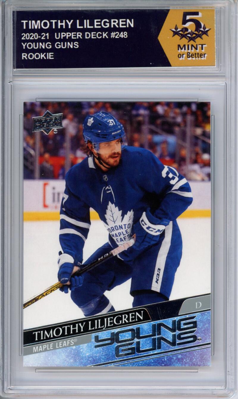 HCWPP - 2020-21 Upper Deck YG #248 Timothy Liljegren Graded Rookie RC - 294407 Image 1