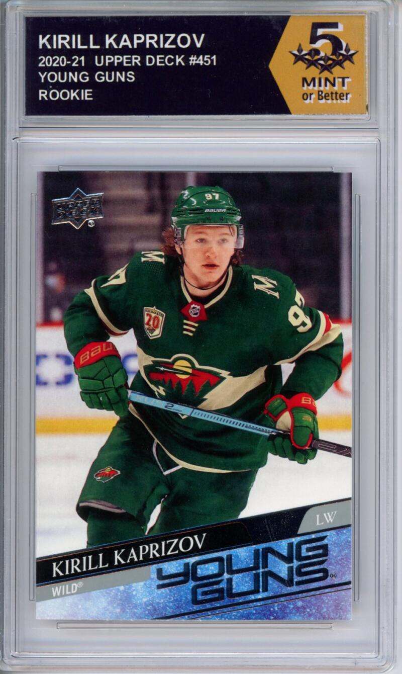 HCWPP - 2020-21 Upper Deck YG #451 Kirill Kaprizov Graded Rookie RC - 294329 Image 1
