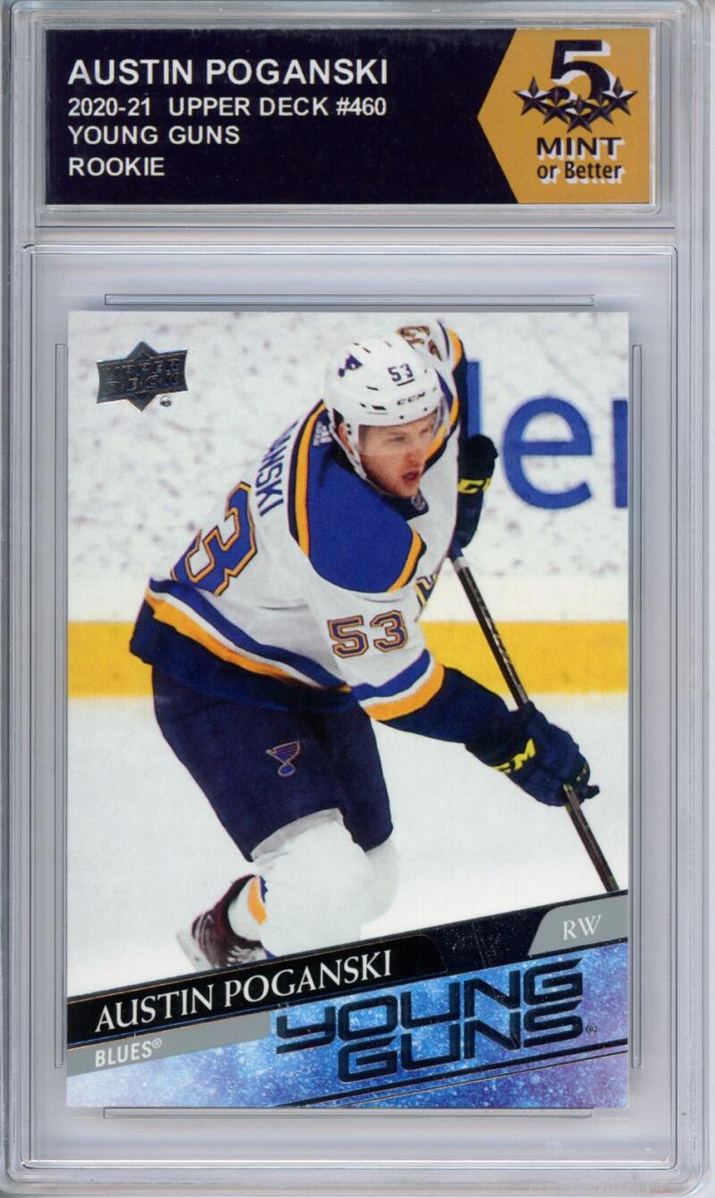 HCWPP - 2020-21 Upper Deck YG #460 Austin Poganski Graded Rookie RC - 294338 Image 1