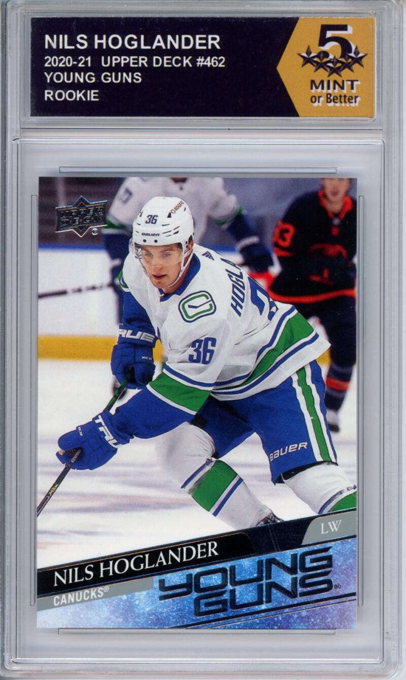 HCWPP - 2020-21 Upper Deck YG #462 Nils Hoglander Graded Rookie RC - 294340 Image 1