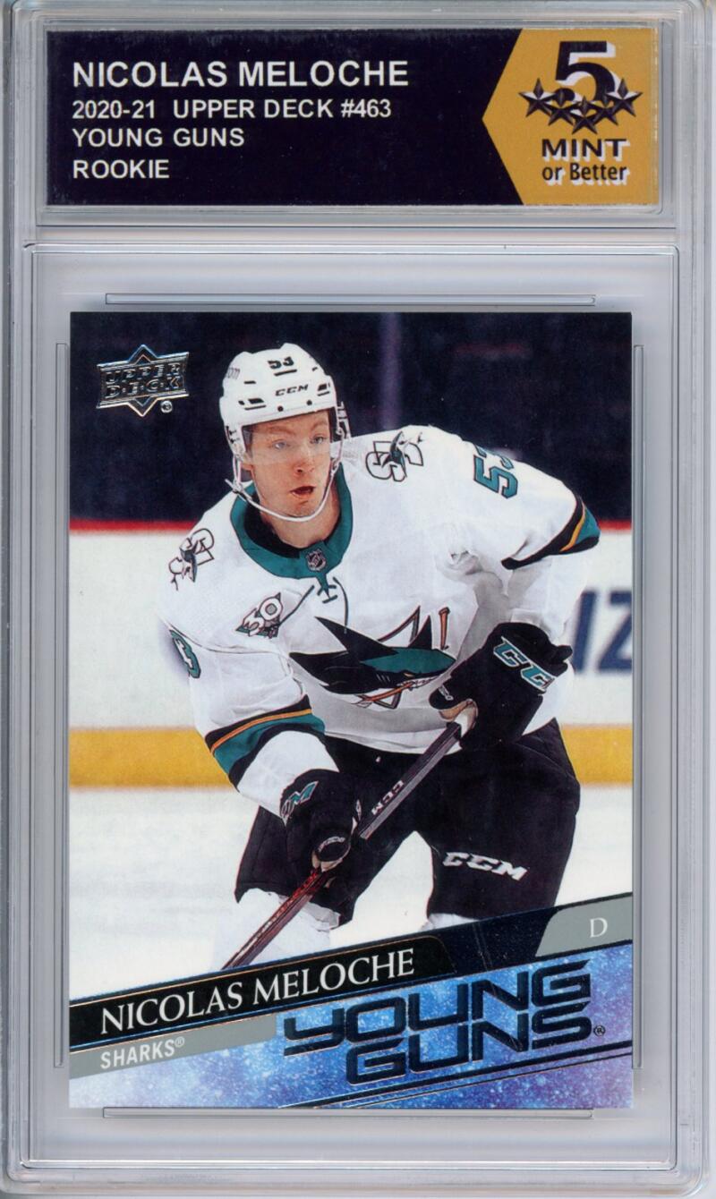 HCWPP - 2020-21 Upper Deck YG #463 Nicolas Meloche Graded Rookie RC - 294341 Image 1
