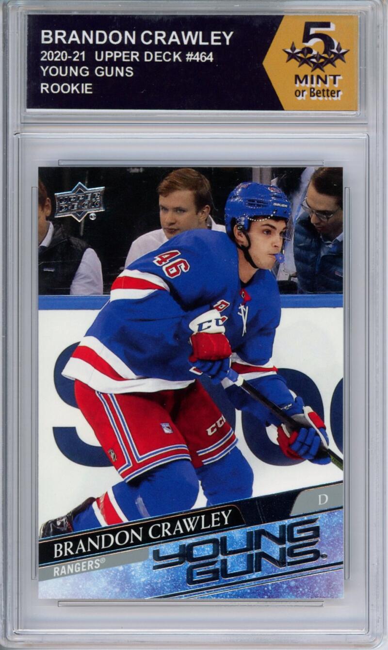 HCWPP - 2020-21 Upper Deck YG #464 Brandon Crawley Graded Rookie RC - 294342 Image 1