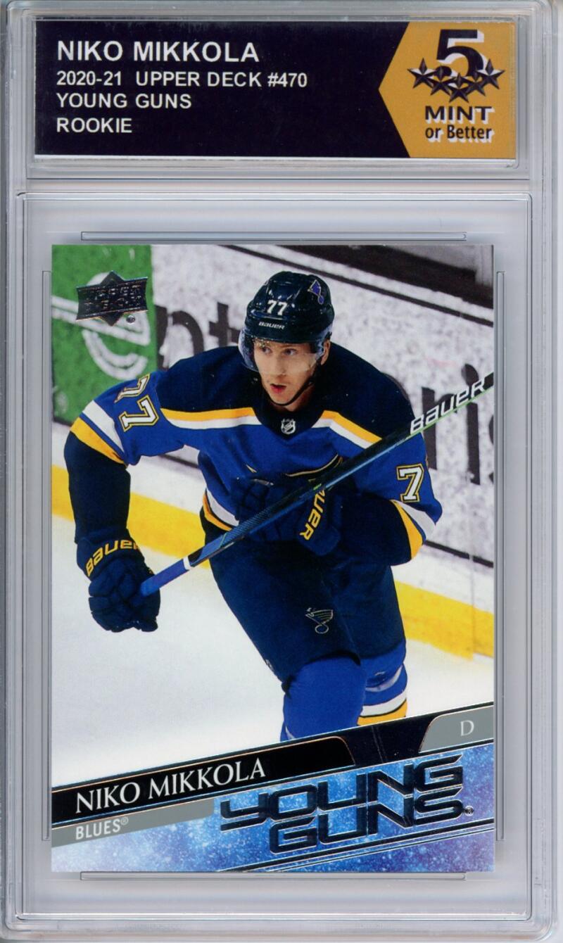 HCWPP - 2020-21 Upper Deck YG #470 Niko Mikkola Graded Rookie RC - 294348 Image 1