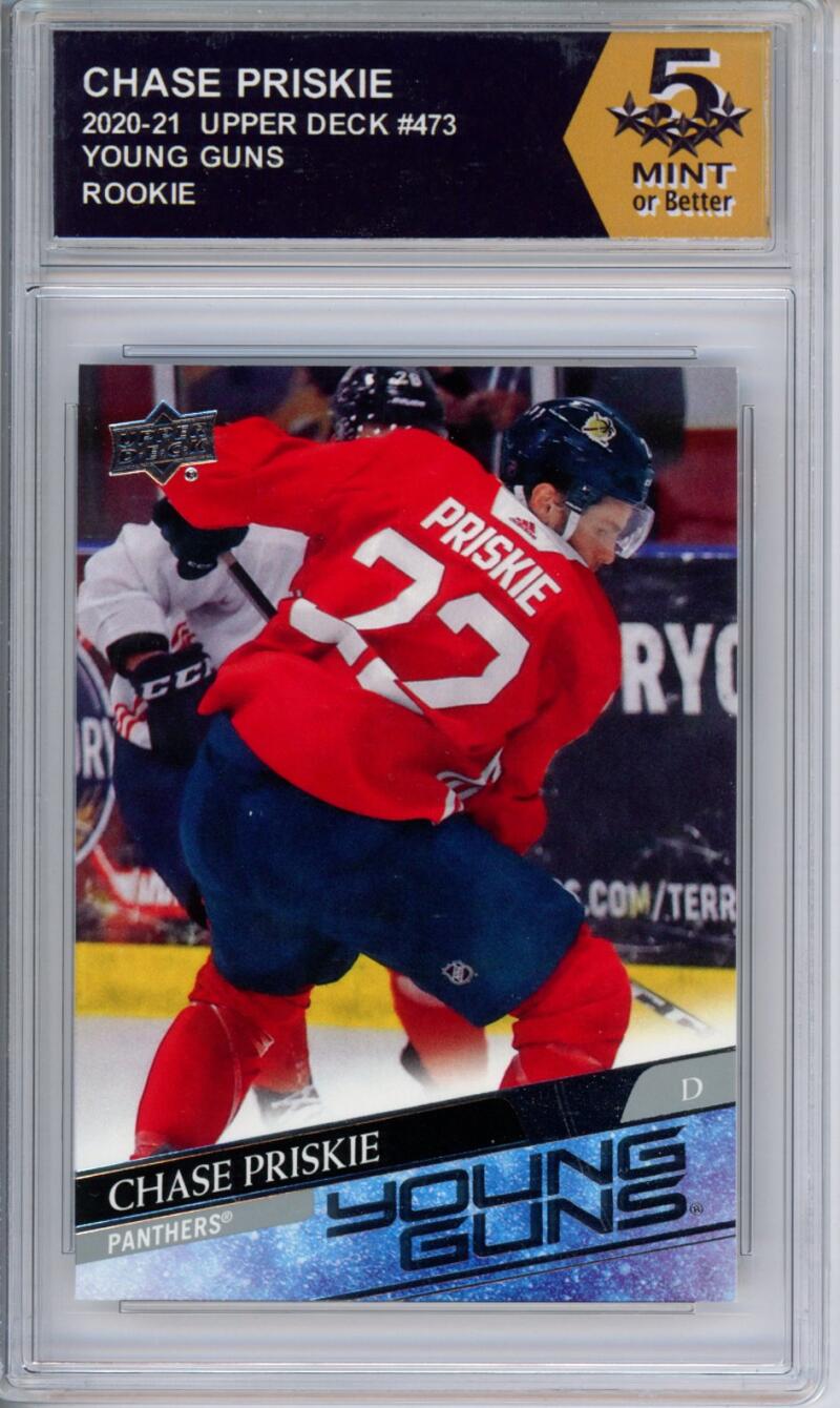 HCWPP - 2020-21 Upper Deck YG #473 Chase Priskie Graded Rookie RC - 294351 Image 1