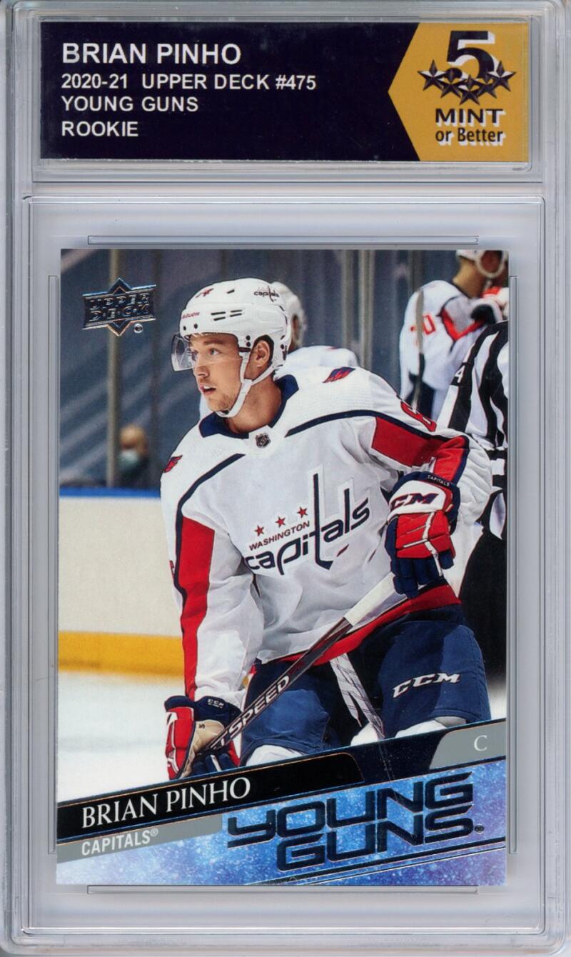 HCWPP - 2020-21 Upper Deck YG #475 Brian Pinho Graded Rookie RC - 294353 Image 1