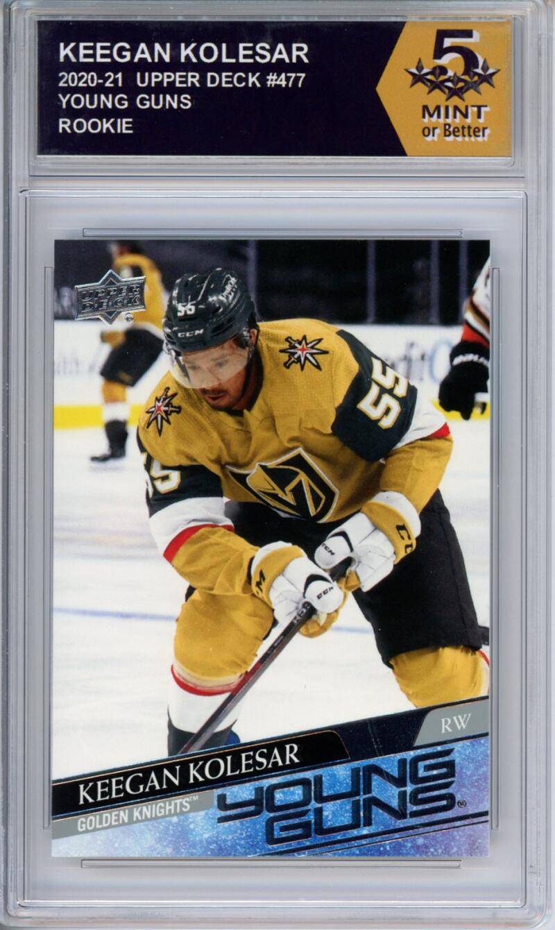 HCWPP - 2020-21 Upper Deck YG #477 Keegan Kolesar Graded Rookie RC - 294354 Image 1