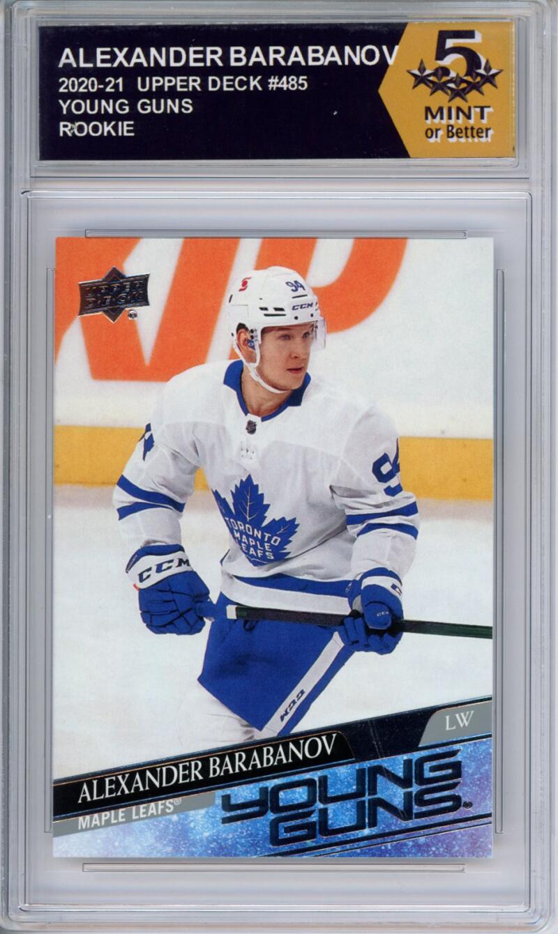 HCWPP - 2020-21 Upper Deck YG #485 Alexander Barabanov Graded Rookie RC - 294362 Image 1