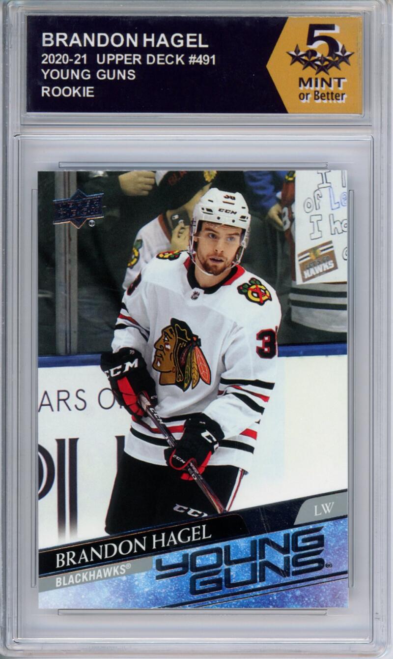 HCWPP - 2020-21 Upper Deck YG #491 Brandon Hagel Graded Rookie RC - 294368 Image 1