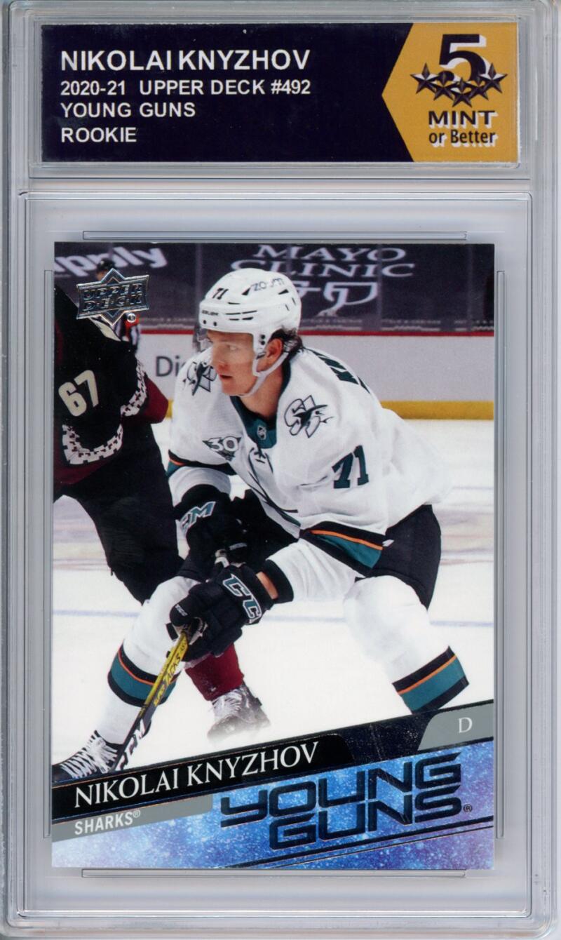 HCWPP - 2020-21 Upper Deck YG #492 Nikolai Knyzhov Graded Rookie RC - 294369 Image 1