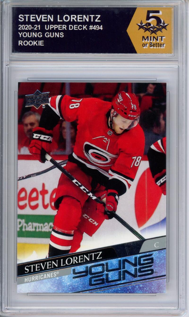 HCWPP - 2020-21 Upper Deck YG #494 Steven Lorentz Graded Rookie RC - 294371 Image 1