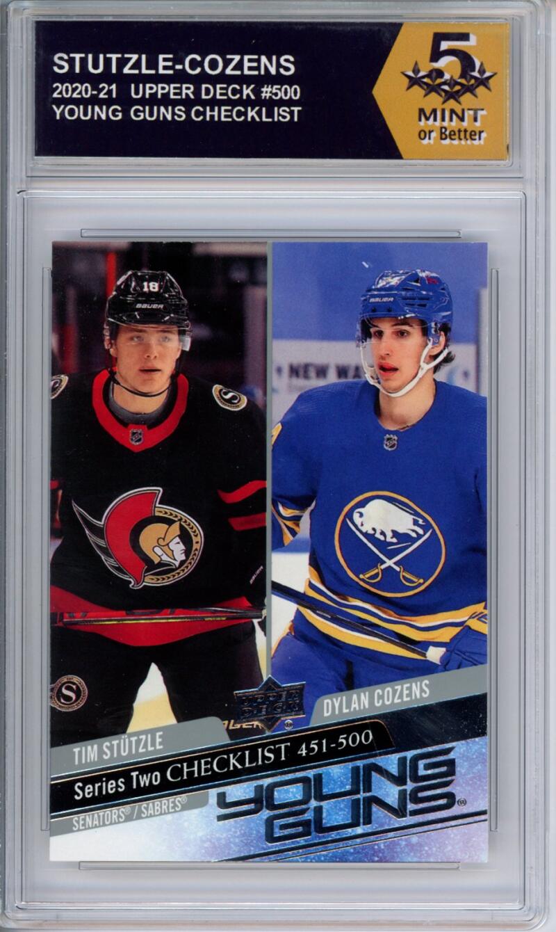 HCWPP - 2020-21 Upper Deck YG #500 Stutzle-Cozens Graded Rookie RC - 294377 Image 1