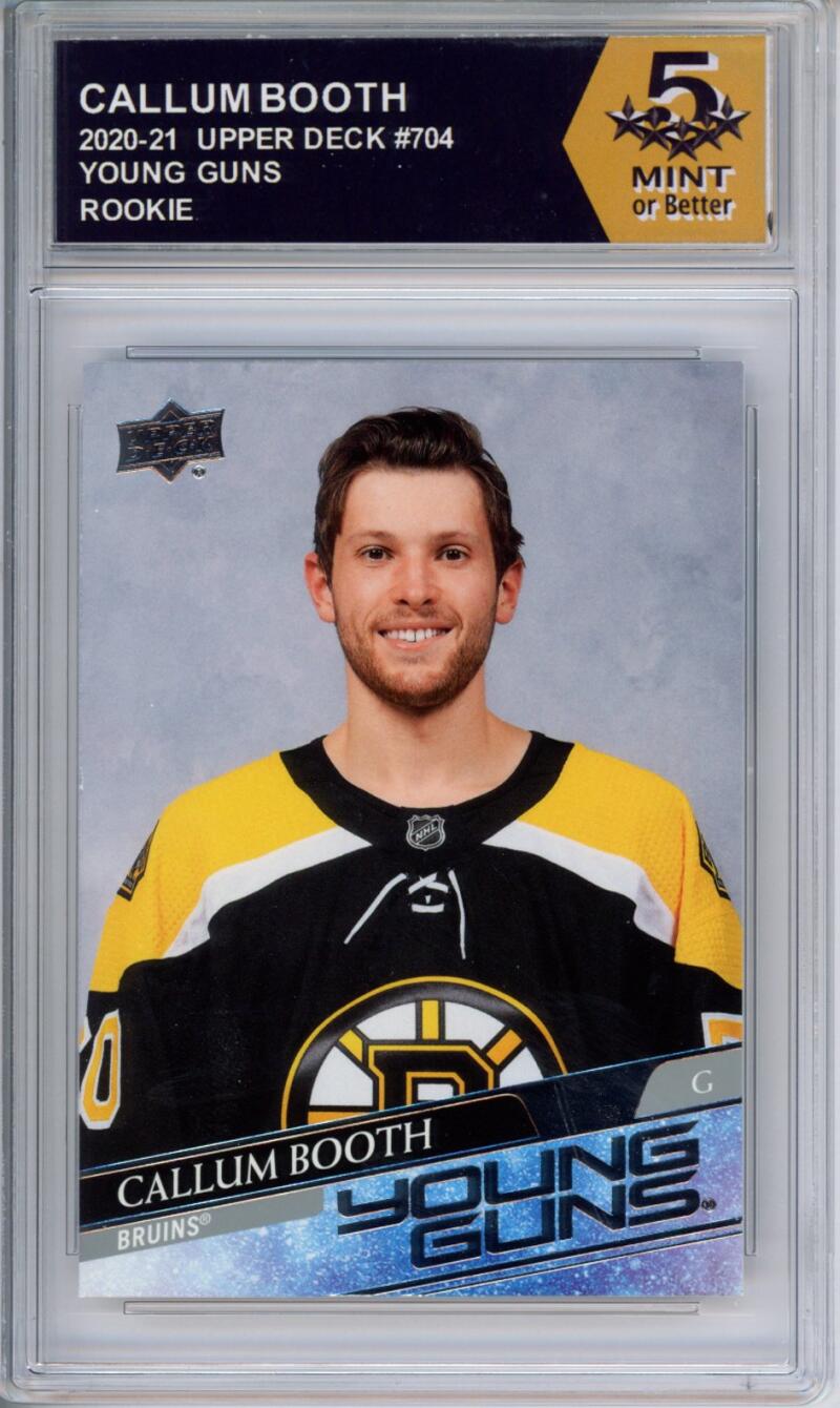 HCWPP - 2020-21 Upper Deck YG #704 Callum Booth Graded Rookie RC - 294380 Image 1