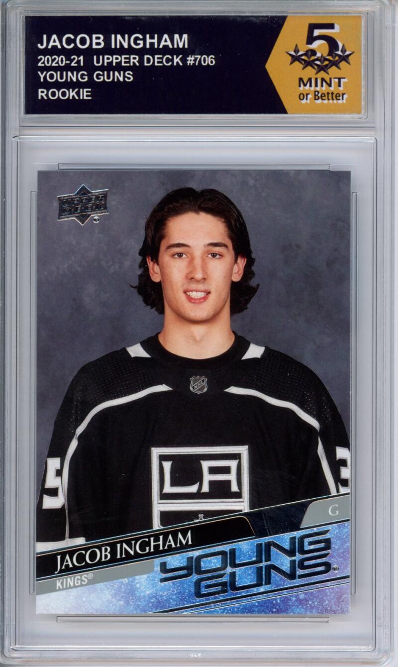 HCWPP - 2020-21 Upper Deck YG #706 Jacob Ingham Graded Rookie RC - 294382 Image 1