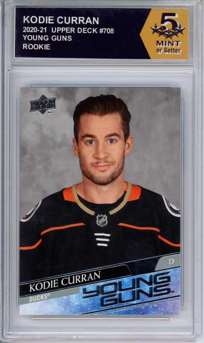 HCWPP - 2020-21 Upper Deck YG #708 Kodie Curran Graded Rookie RC - 294384 Image 1