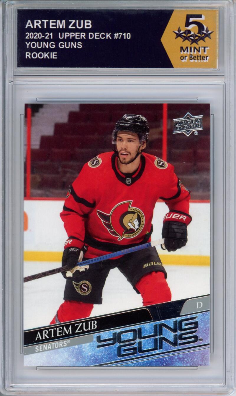 HCWPP - 2020-21 Upper Deck YG #710 Artem Zub Graded Rookie RC - 294386 Image 1
