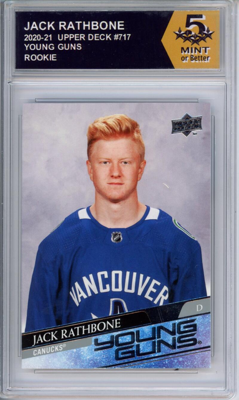 HCWPP - 2020-21 Upper Deck YG #717 Jack Rathbone Graded Rookie RC - 294393 Image 1