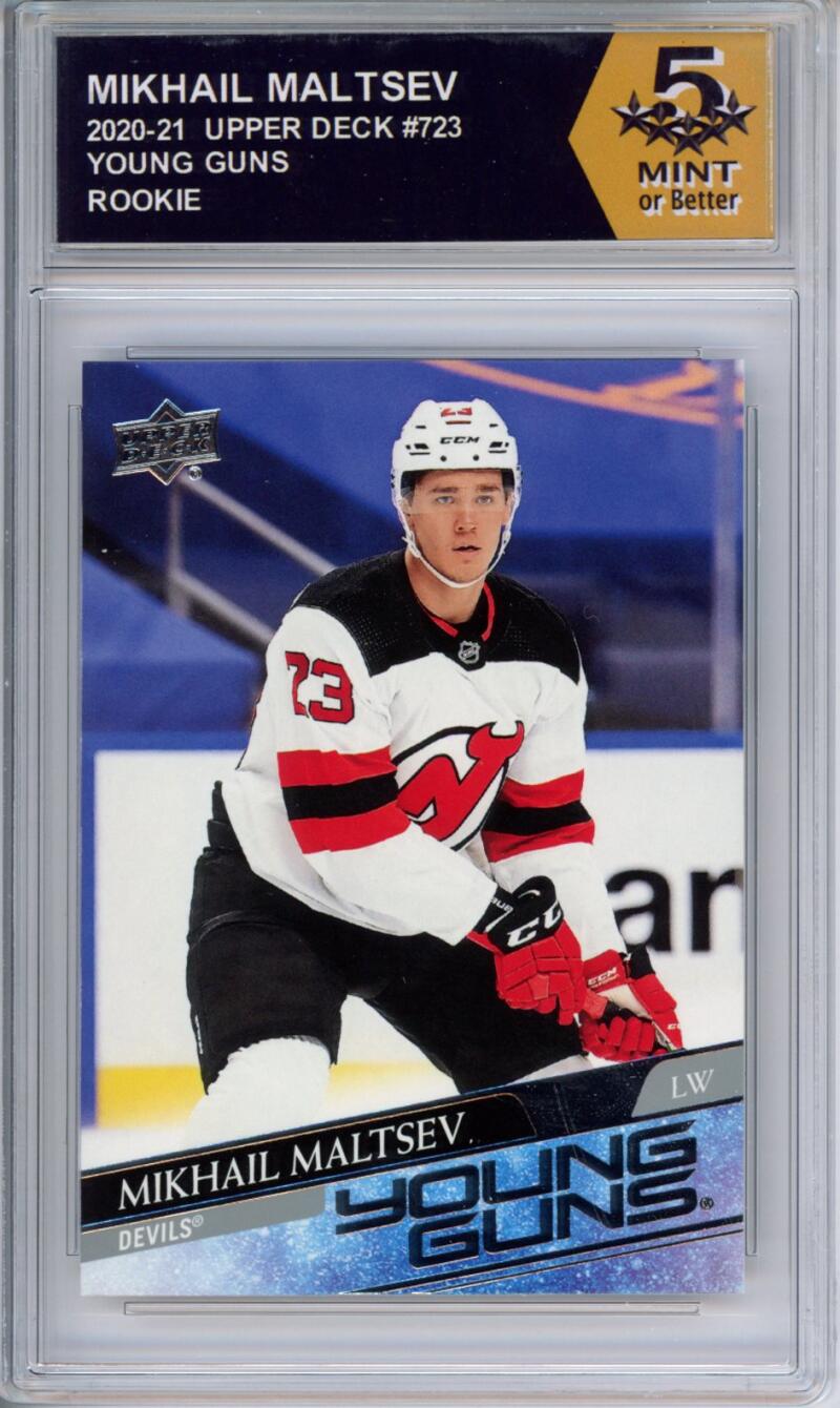 HCWPP - 2020-21 Upper Deck YG #723 Mikhail Maltsev Graded Rookie RC - 294399 Image 1