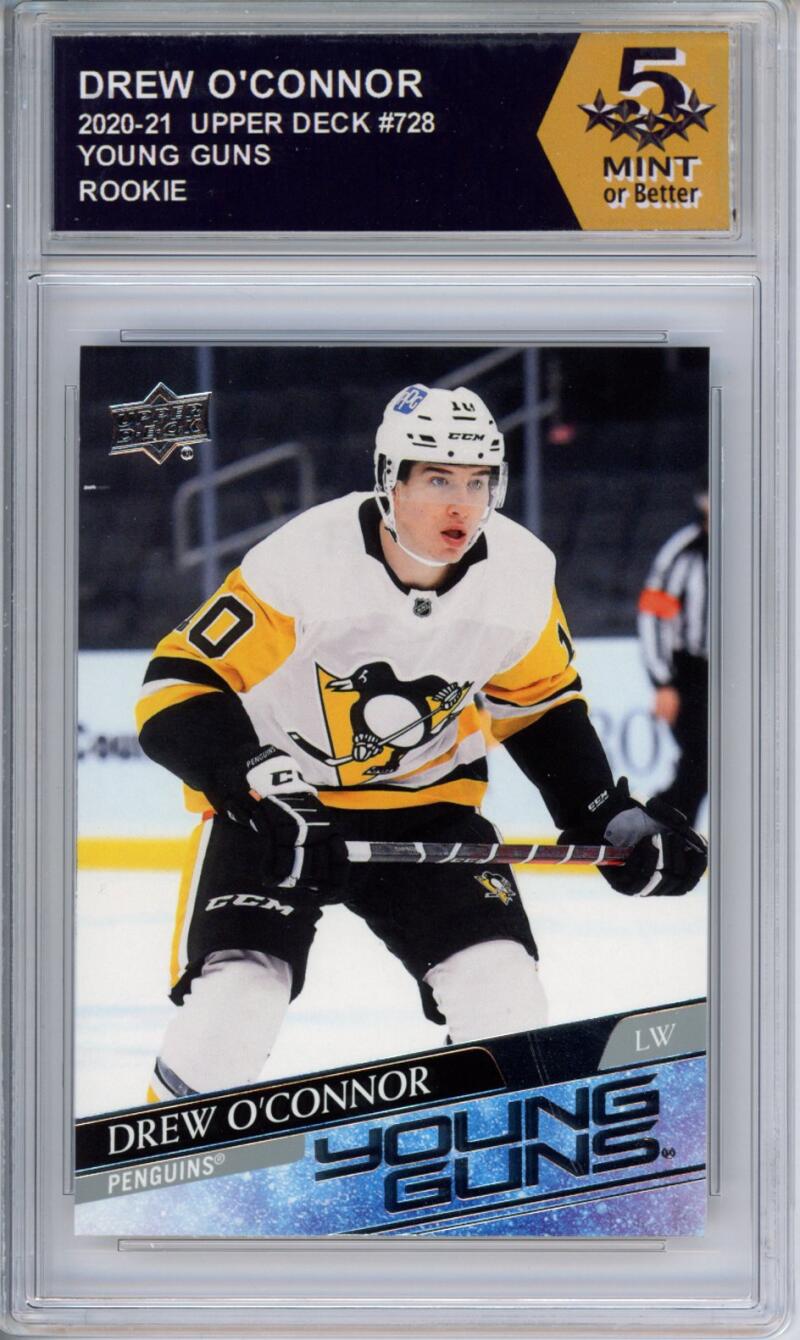 HCWPP - 2020-21 Upper Deck YG #728 Drew O'Connor Graded Rookie RC - 294404 Image 1