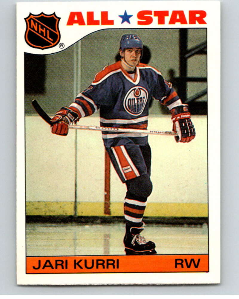 1985-86 Topps Sticker Inserts #3 Jari Kurri Edmonton Oilers V52735 Image 1