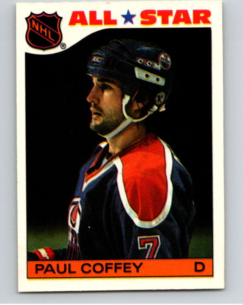 1985-86 Topps Sticker Inserts #4 Paul Coffey Edmonton Oilers V52737 Image 1