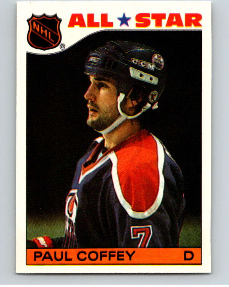 1985-86 Topps Sticker Inserts #4 Paul Coffey Edmonton Oilers V52738 Image 1