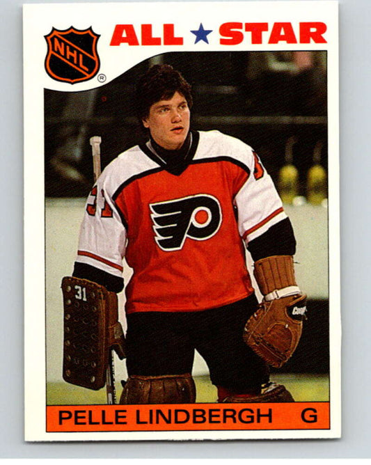 1985-86 Topps Sticker Inserts #6 Pelle Lindbergh  Philadelphia Flyers  V52744 Image 1