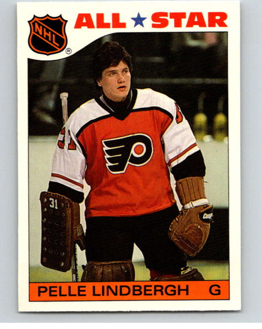 1985-86 Topps Sticker Inserts #6 Pelle Lindbergh  Philadelphia Flyers  V52745 Image 1