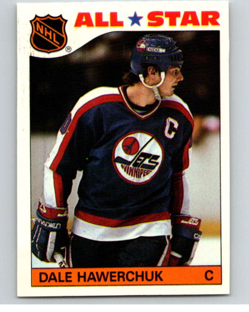 1985-86 Topps Sticker Inserts #8 Dale Hawerchuk Winnipeg Jets V52753 Image 1