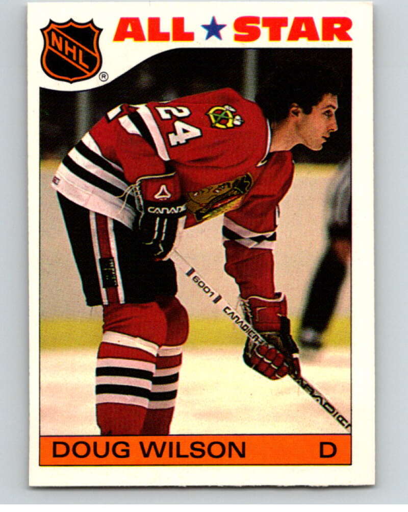 1985-86 Topps Sticker Inserts #11 Doug Wilson Chicago Blackhawks V52763 Image 1